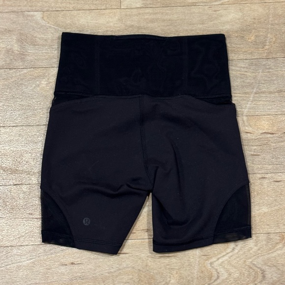 Lululemon Wunder Train Mesh Panel High-Rise Short 6" Black Size 4 - Picture 4 of 5